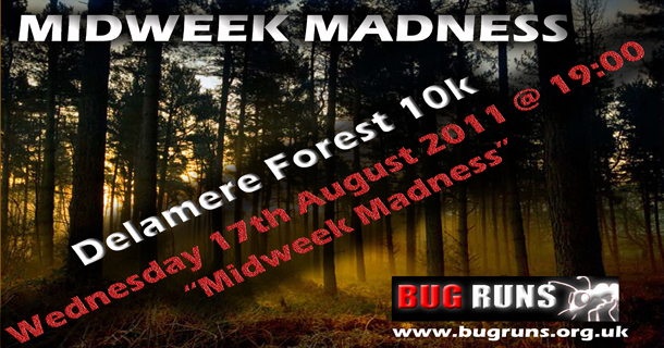 Delamere forest midweek madness 10k